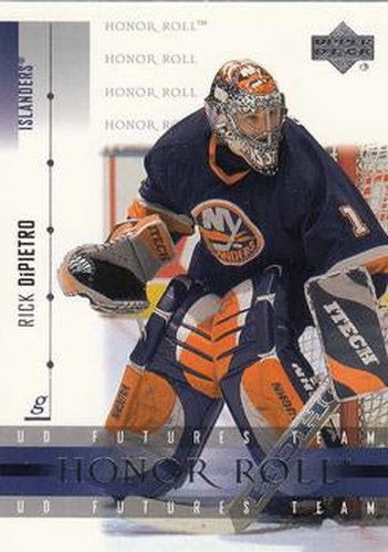 #60 Rick DiPietro - New York Islanders - 2001-02 Upper Deck Honor Roll Hockey