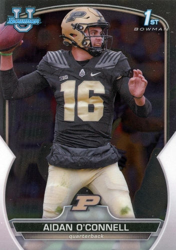 #60 Aidan O'Connell - Purdue Boilermakers - 2022 Bowman Chrome University Football