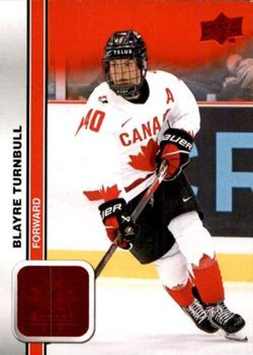 #60 Blayre Turnbull - Canada - 2023 Upper Deck Team Canada Juniors - Red Foil Hockey