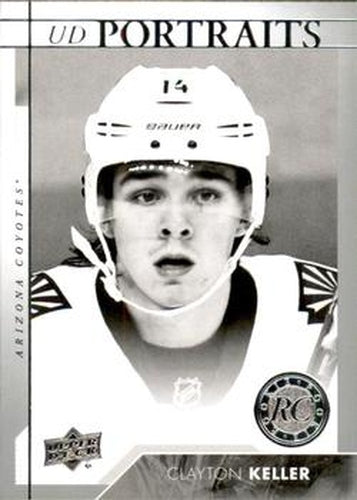 #P-60 Clayton Keller - Arizona Coyotes - 2017-18 Upper Deck - UD Portraits Hockey