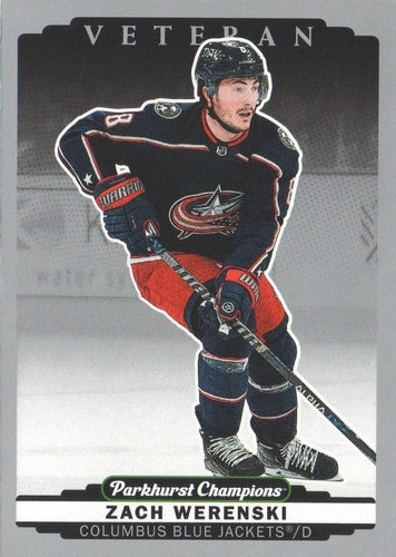 #60 Zach Werenski - Columbus Blue Jackets - 2022-23 Parkhurst Champions - Silver Hockey