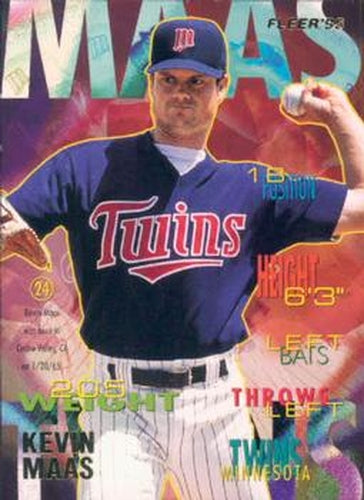 #U-60 Kevin Maas - Minnesota Twins - 1995 Fleer Update Baseball