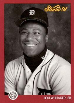#60 Lou Whitaker - Detroit Tigers - 1991 Studio Baseball