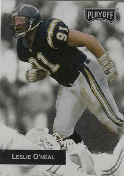 #60 Leslie O'Neal - San Diego Chargers - 1993 Playoff Football