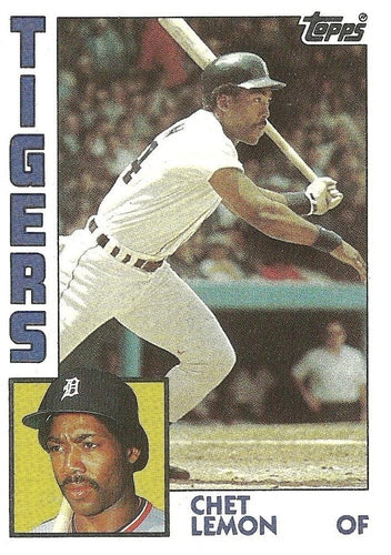 #611 Chet Lemon - Detroit Tigers - 1984 Topps Baseball