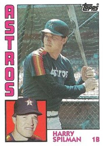 #612 Harry Spilman - Houston Astros - 1984 Topps Baseball