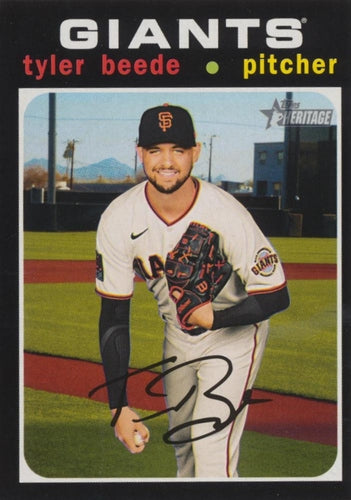 #612 Tyler Beede - San Francisco Giants - 2020 Topps Heritage Baseball