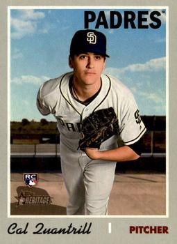 #613 Cal Quantrill - San Diego Padres - 2019 Topps Heritage Baseball