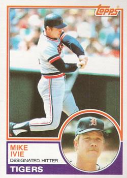 #613 Mike Ivie - Detroit Tigers - 1983 Topps Baseball