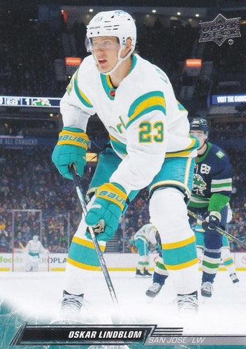 #614 Oskar Lindblom - San Jose Sharks - 2022-23 Upper Deck Hockey
