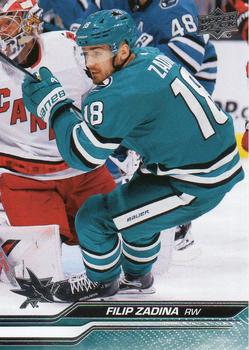 #614 Filip Zadina - San Jose Sharks -2023-24 Upper Deck Hockey