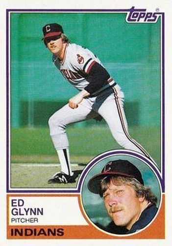 #614 Ed Glynn - Cleveland Indians - 1983 Topps Baseball