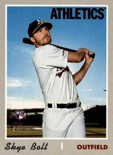 #615 Skye Bolt - Oakland Athletics - 2019 Topps Heritage Baseball