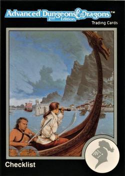 #615 Checklist 13 - 498-537 - 1991 TSR Advanced Dungeons & Dragons - Silver