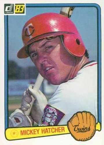#615 Mickey Hatcher - Minnesota Twins - 1983 Donruss Baseball