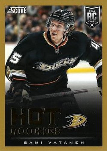 #615 Sami Vatanen - Anaheim Ducks - 2013-14 Score - Gold Hockey