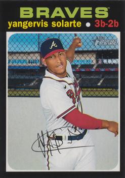 #616 Yangervis Solarte - Atlanta Braves - 2020 Topps Heritage Baseball