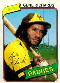 #616 Gene Richards - San Diego Padres - 1980 Topps Baseball