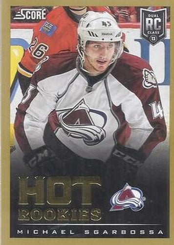 #616 Michael Sgarbossa - Colorado Avalanche - 2013-14 Score - Gold Hockey