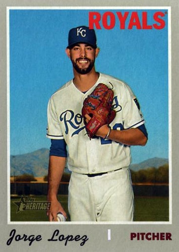 #616 Jorge Lopez - Kansas City Royals - 2019 Topps Heritage Baseball