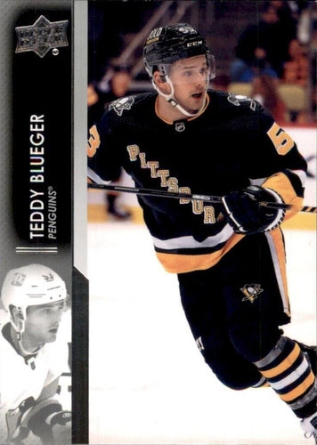 #617 Teddy Blueger - Pittsburgh Penguins - 2021-22 Upper Deck Hockey