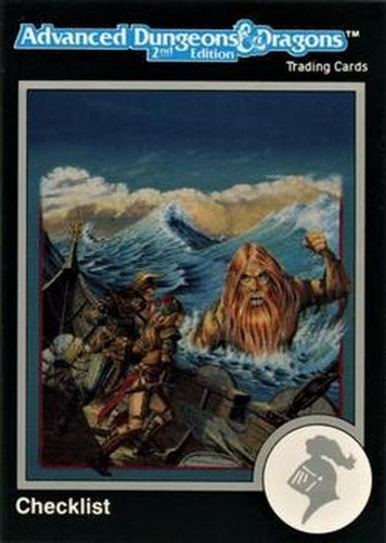 #617 Checklist 15 - 578-617 - 1991 TSR Advanced Dungeons & Dragons - Silver