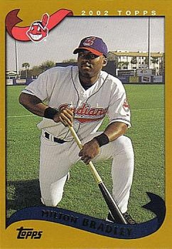 #618 Milton Bradley - Cleveland Indians - 2002 Topps Baseball
