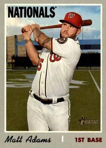 #618 Matt Adams - Washington Nationals - 2019 Topps Heritage Baseball