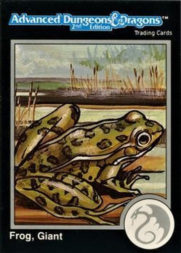 #618 Frog, Giant - 1991 TSR Advanced Dungeons & Dragons - Silver