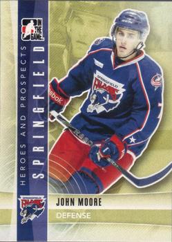 #119 John Moore - Springfield Falcons - 2011-12 In The Game Heroes and Prospects Hockey
