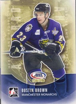 #154 Dustin Brown - Manchester Monarchs - 2011-12 In The Game Heroes and Prospects Hockey