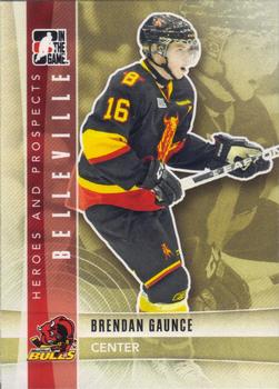 #15 Brendan Gaunce - Belleville Bulls - 2011-12 In The Game Heroes and Prospects Hockey