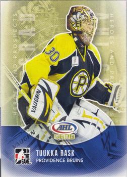 #169 Tuukka Rask - Providence Bruins - 2011-12 In The Game Heroes and Prospects Hockey