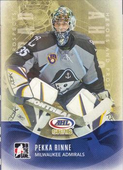 #176 Pekka Rinne - Milwaukee Admirals - 2011-12 In The Game Heroes and Prospects Hockey