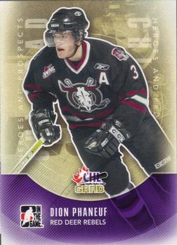 #192 Dion Phaneuf - Red Deer Rebels - 2011-12 In The Game Heroes and Prospects Hockey