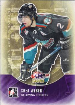 #195 Shea Weber - Kelowna Rockets - 2011-12 In The Game Heroes and Prospects Hockey