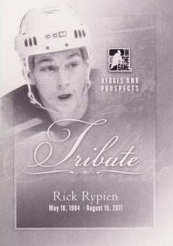 #198 Rick Rypien - Vancouver Canucks - 2011-12 In The Game Heroes and Prospects Hockey