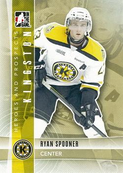 #33 Ryan Spooner - Kingston Frontenacs - 2011-12 In The Game Heroes and Prospects Hockey