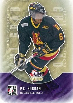 #193 P.K. Subban - Belleville Bulls - 2011-12 In The Game Heroes and Prospects Hockey