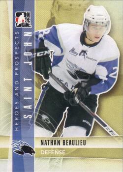 #56 Nathan Beaulieu - Saint John Sea Dogs - 2011-12 In The Game Heroes and Prospects Hockey