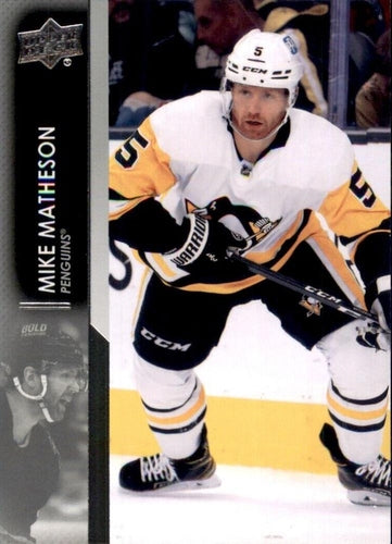 #619 Mike Matheson - Pittsburgh Penguins - 2021-22 Upper Deck Hockey