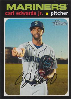 #619 Carl Edwards Jr. - Seattle Mariners - 2020 Topps Heritage Baseball