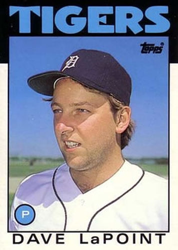 #61T Dave LaPoint - Detroit Tigers - 1986 Topps Traded Baseball