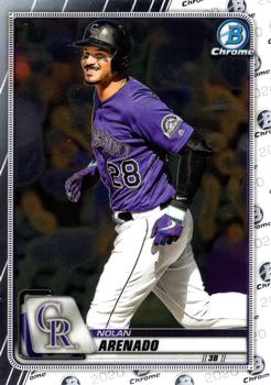 #61 Nolan Arenado - Colorado Rockies - 2020 Bowman Chrome Baseball