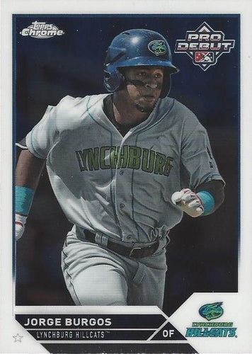 #PDC-61 Jorge Burgos - Lynchburg Hillcats - 2023 Topps Pro Debut - Chrome Baseball