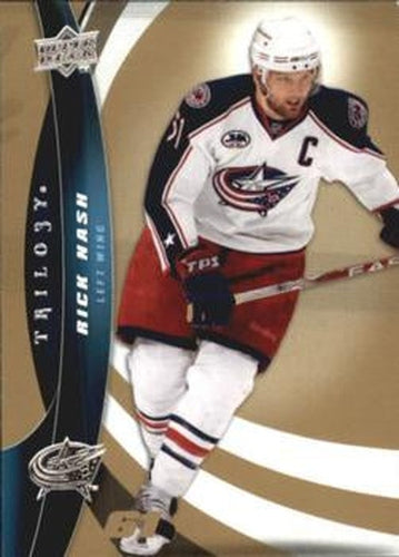 #61 Rick Nash - Columbus Blue Jackets - 2009-10 Upper Deck Trilogy Hockey