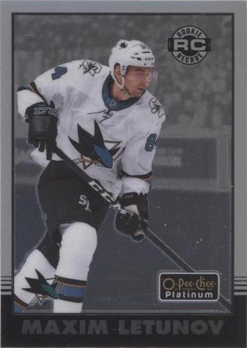 #R-61 Maxim Letunov - San Jose Sharks - 2020-21 O-Pee-Chee Platinum - Retro Hockey