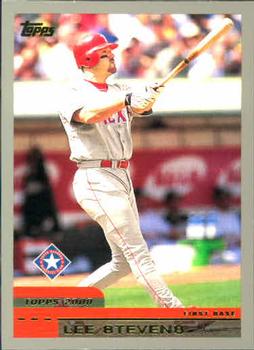 #61 Lee Stevens - Texas Rangers - 2000 Topps Baseball