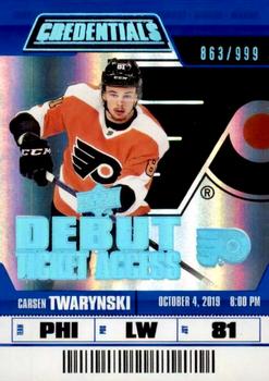 #61 Carsen Twarynski - Philadelphia Flyers - 2019-20 Upper Deck Credentials Hockey