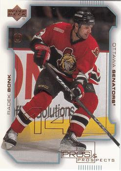 #61 Radek Bonk - Ottawa Senators - 2000-01 Upper Deck Pros & Prospects Hockey